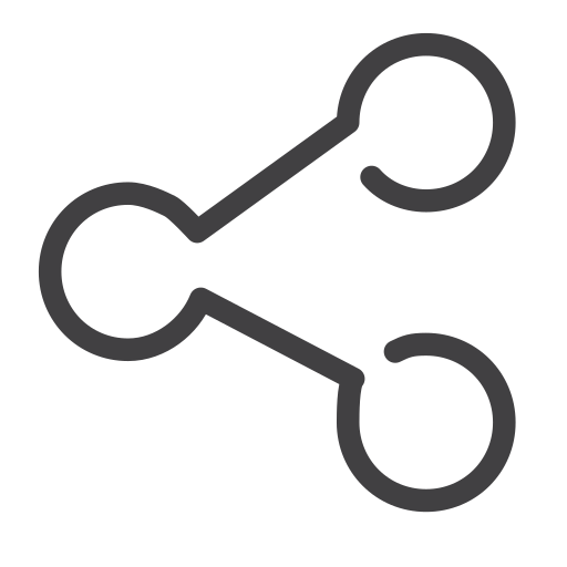 Share, social media, draw, drawn, line, sketch icon
